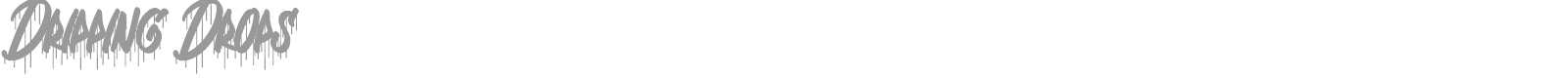 Dripping Drops font preview